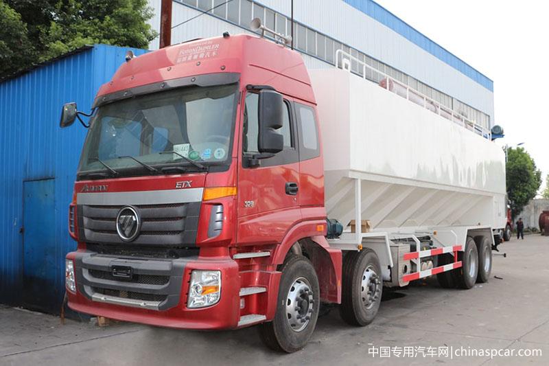 福田歐曼前四后八散裝飼料運(yùn)輸車(chē)