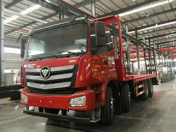 【國五】歐曼前四后八挖機(jī)平板車