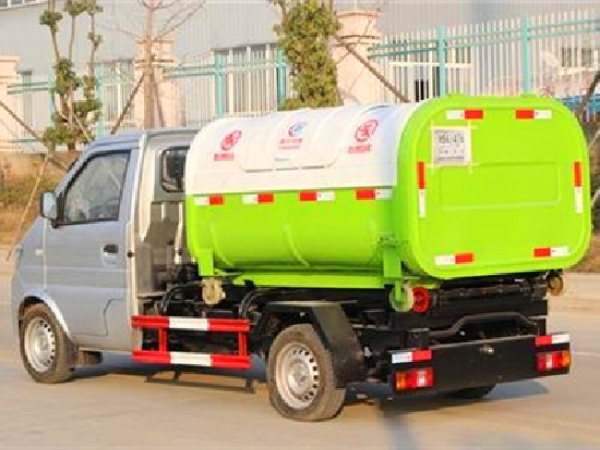 東風小康國六3方車廂可卸(鉤臂)式垃圾車