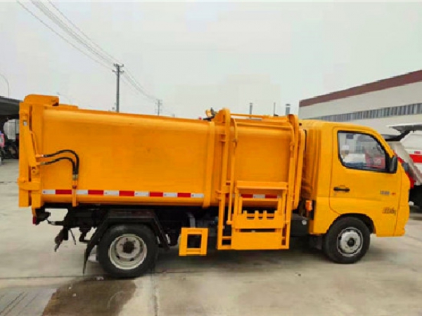 福田國六3方自裝卸(掛桶)式垃圾車