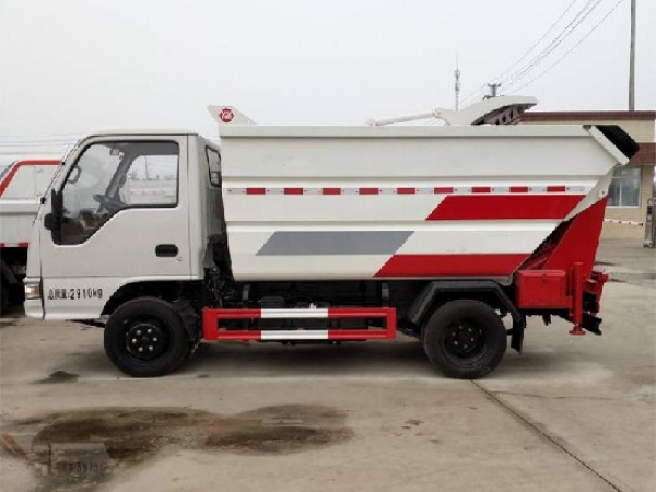躍進(jìn)S70國六4方無泄漏自裝(后掛桶)卸式垃圾車