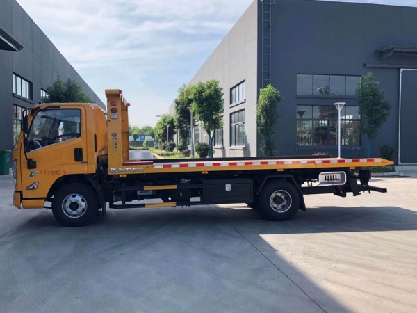 國六江鈴凱銳一拖二平板清障拖車